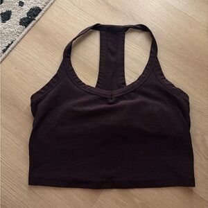 Beyond Yoga Brown Racerback Crop Top | Women’s Tops